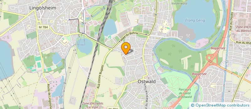 localisation de l'entreprise SCI QUATRE I  OSTWALD