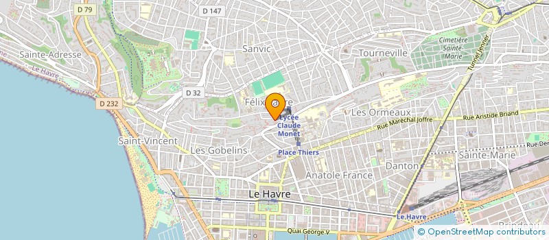 localisation de l'entreprise SCI QUATRE L à LE HAVRE