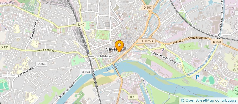 localisation de l'entreprise SCI QUATRE M à NEVERS