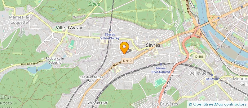 localisation de l'entreprise SCI QUATRE M.B.S. à SEVRES