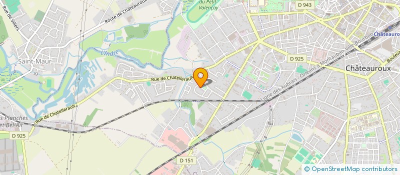 localisation de l'entreprise SCI QUATRE V à CHATEAUROUX