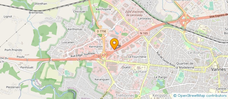 localisation de l'entreprise SCI QUATRE VINGT NEUF à VANNES