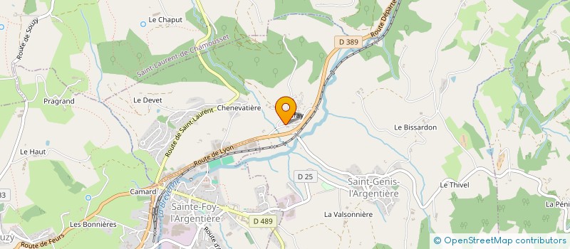 localisation de l'entreprise SCI QUATREC  SAINT-GENIS-L'ARGENTIERE