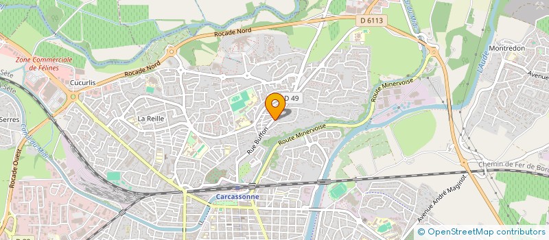 localisation de l'entreprise SCI QUATREFONT à CARCASSONNE