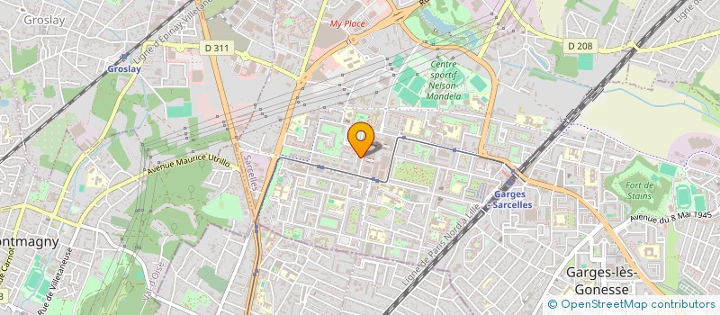 localisation de l'entreprise SCI QUATRO à SARCELLES