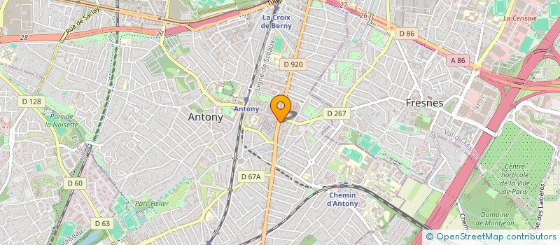 localisation de l'entreprise SCI QUATRO à ANTONY