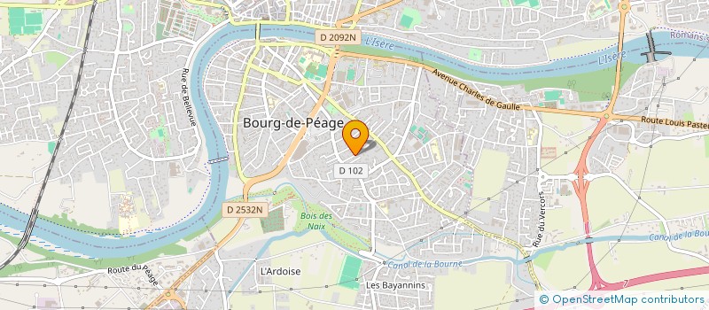 localisation de l'entreprise SCI QUATRO  BOURG-DE-PEAGE