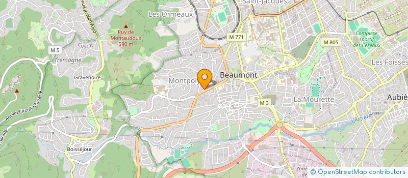 localisation de l'entreprise SCI QUATTRO  LA ROCHE-BLANCHE