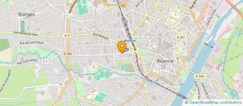 localisation de l'entreprise SCI QUATUOR  ROANNE