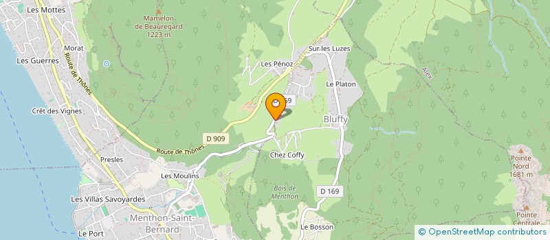 localisation de l'entreprise SCI QUAZZOLA  BLUFFY