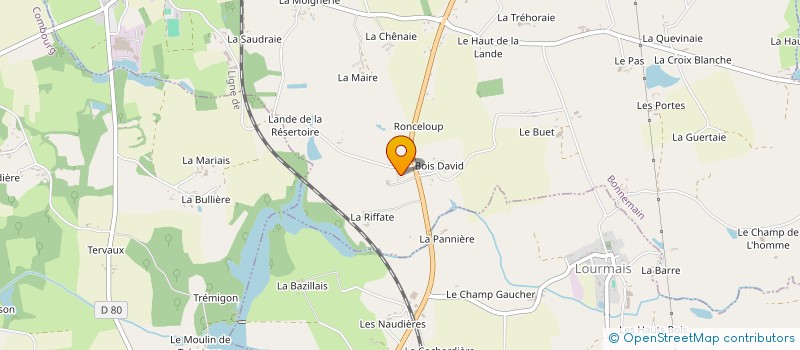 localisation de l'entreprise SCI QUE DU BONHEUR  BONNEMAIN