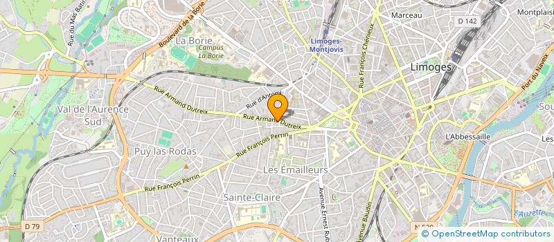 localisation de l'entreprise SCI QUEAU  LIMOGES