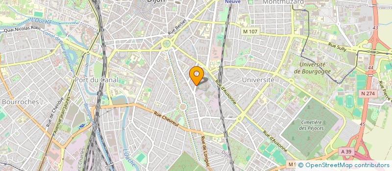 localisation de l'entreprise SCI QUEBEC à DIJON