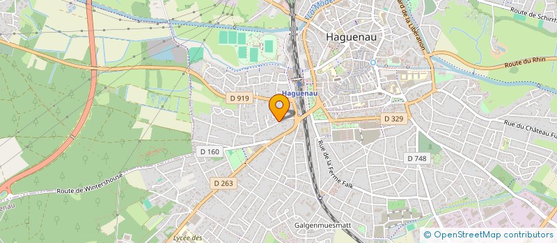 localisation de l'entreprise SCI QUEEN AQUEDUC  HAGUENAU