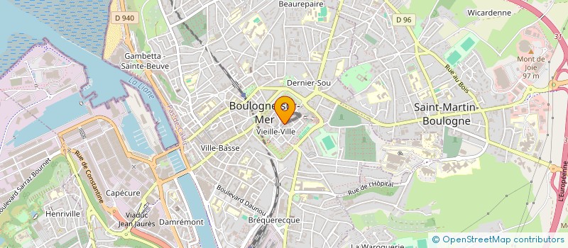 localisation de l'entreprise SCI QUEEN MUM' à BOULOGNE-SUR-MER