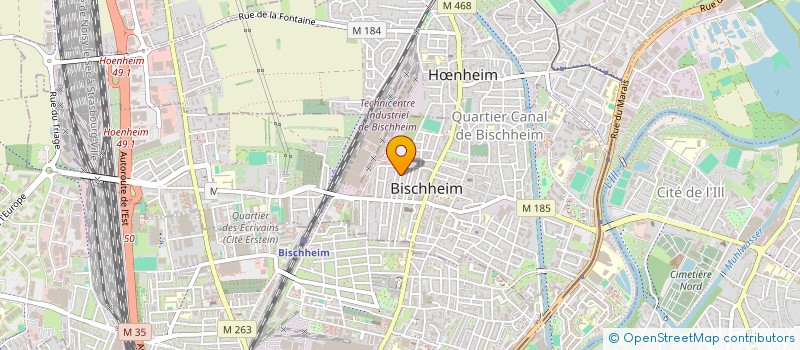 localisation de l'entreprise SCI QUEEN MUM  BISCHHEIM