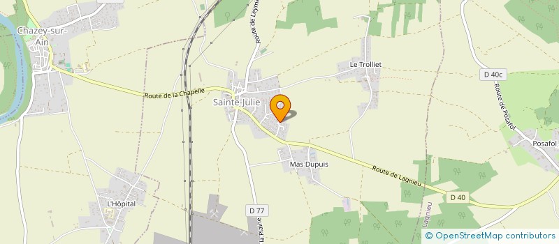 localisation de l'entreprise SCI QUEIROS  SAINTE-JULIE