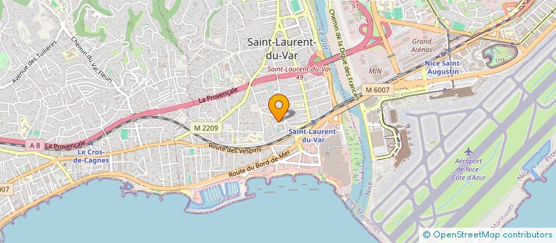 localisation de l'entreprise SCI QUEL PLAISIR à SAINT-LAURENT-DU-VAR