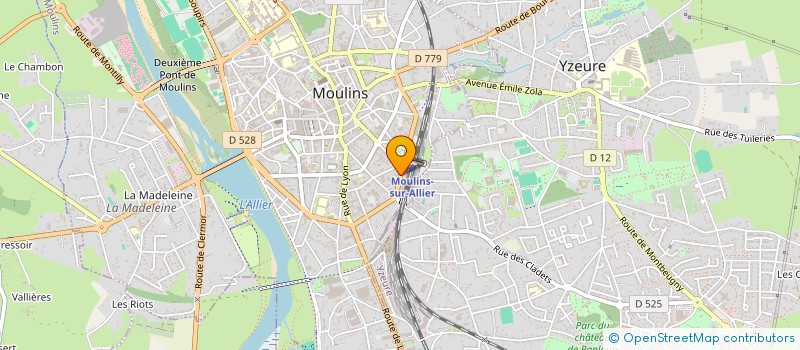 localisation de l'entreprise SCI QUELLA IMMO  MOULINS