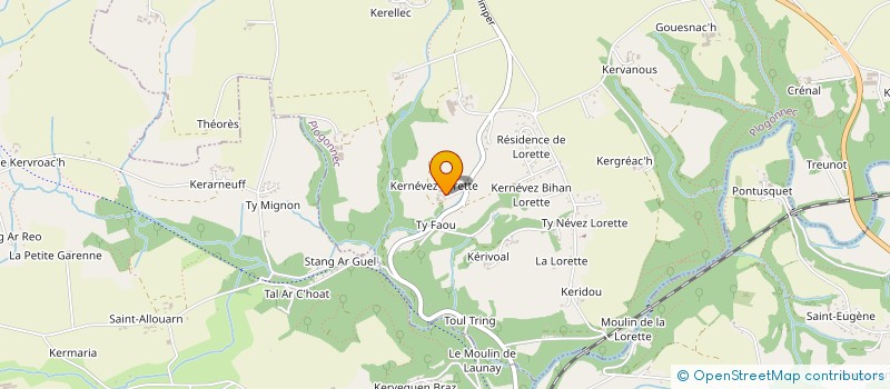 localisation de l'entreprise SCI QUELVEN LA LORETTE  PLOGONNEC