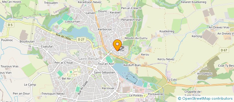 localisation de l'entreprise SCI QUEMENEUR Y & N  MILIZAC-GUIPRONVEL