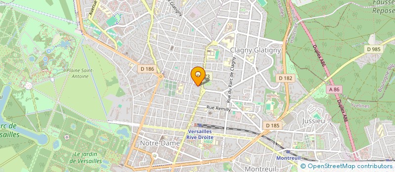 localisation de l'entreprise SCI QUENAH à VERSAILLES