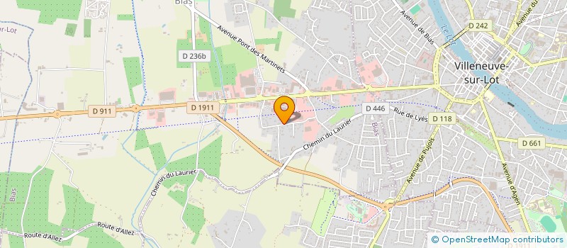 localisation de l'entreprise SCI QUENCE  BIAS