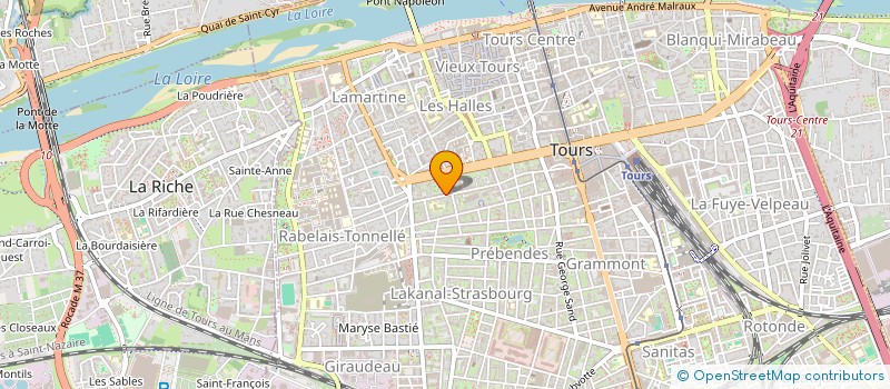 localisation de l'entreprise SCI QUENDAV à TOURS