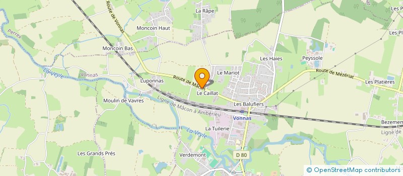 localisation de l'entreprise SCI QUENDETI à VONNAS