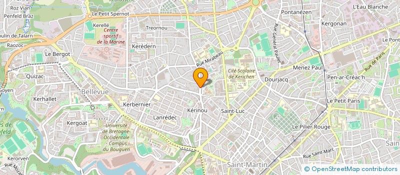 localisation de l'entreprise SCI QUENET  BREST