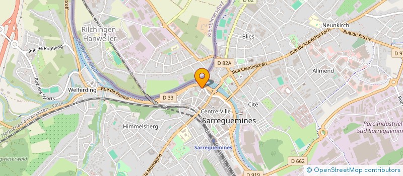 localisation de l'entreprise SCI QUENEY à SARREGUEMINES