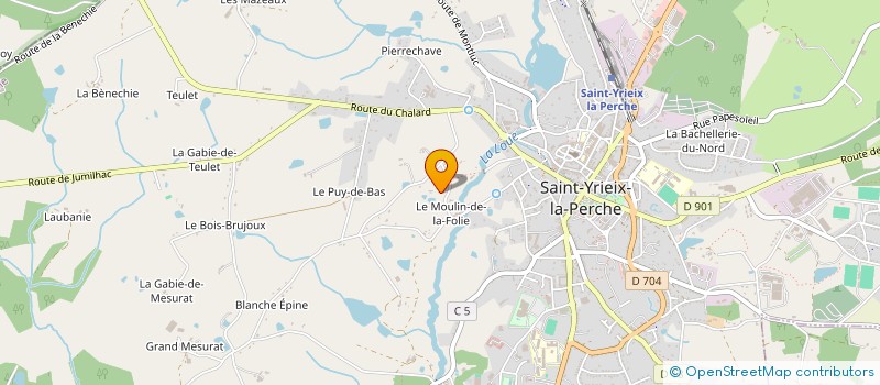 localisation de l'entreprise SCI QUENEY NICOLAS ET DELPHINE à SAINT-YRIEIX-LA-PERCHE