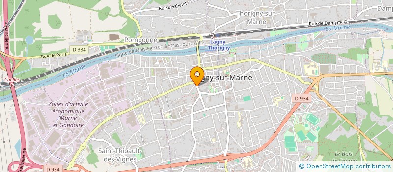 localisation de l'entreprise SCI QUENHUB  LAGNY-SUR-MARNE