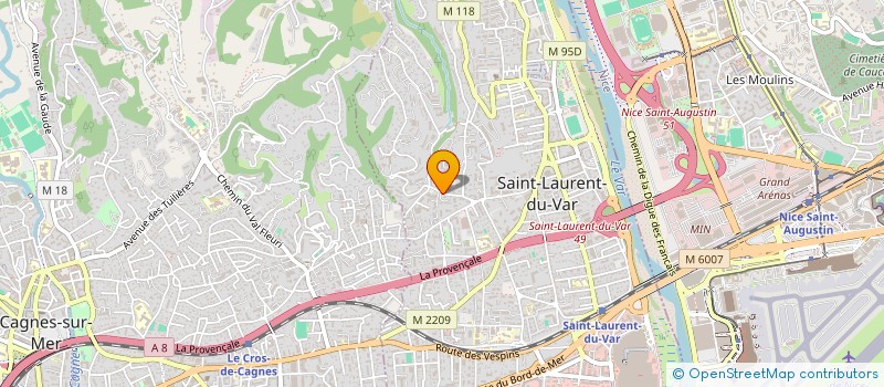 localisation de l'entreprise SCI QUENLIE à SAINT-LAURENT-DU-VAR
