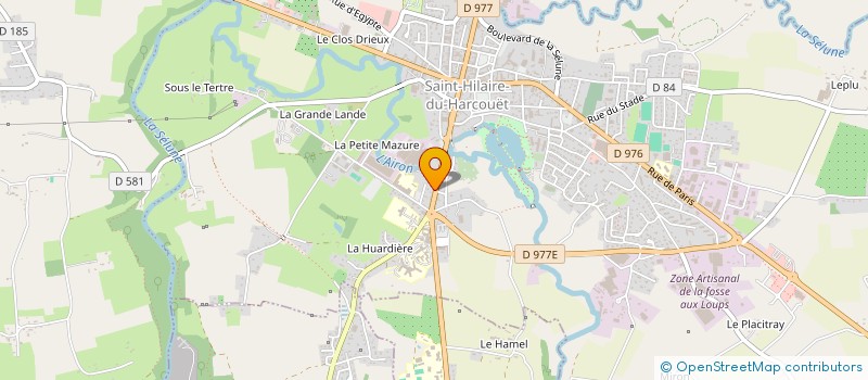 localisation de l'entreprise SCI QUENOTTE  SAINT-HILAIRE-DU-HARCOUET