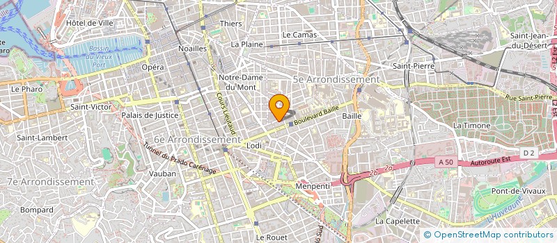 localisation de l'entreprise SCI QUENOTTES  MARSEILLE