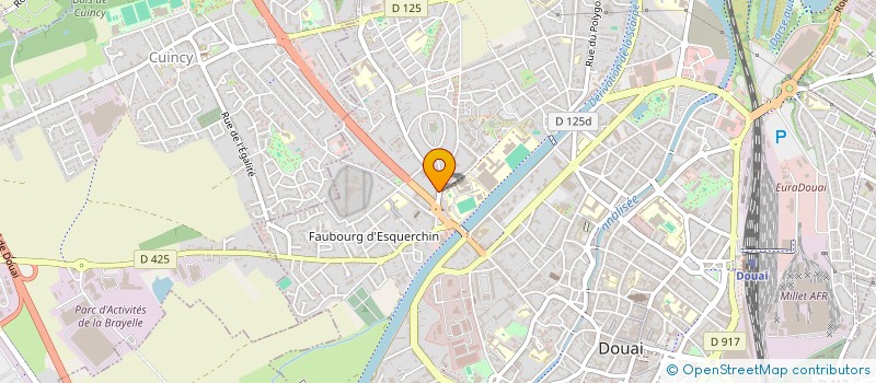 localisation de l'entreprise SCI QUENSIMMO à DOUAI