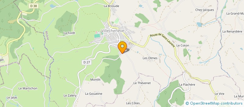 localisation de l'entreprise SCI QUENTHI  VILLECHENEVE