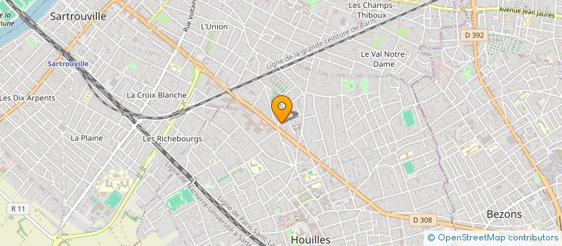 localisation de l'entreprise SCI QUENTHYAN  HOUILLES