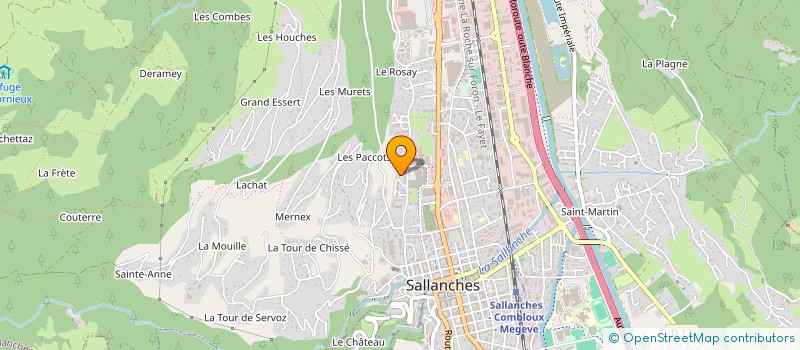 localisation de l'entreprise SCI QUENTIER  SALLANCHES