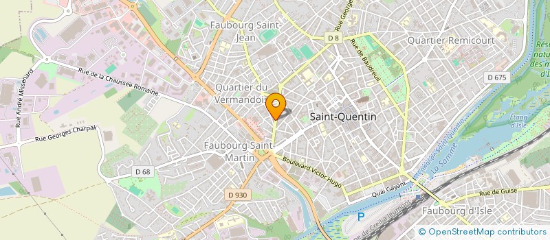 localisation de l'entreprise SCI QUENTIN à SAINT-QUENTIN