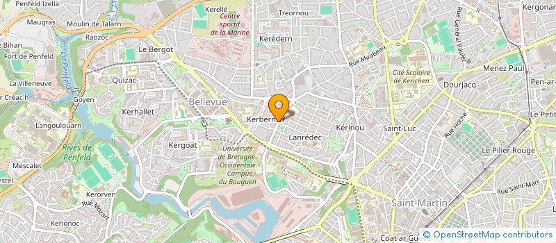 localisation de l'entreprise SCI QUENTIN  BREST