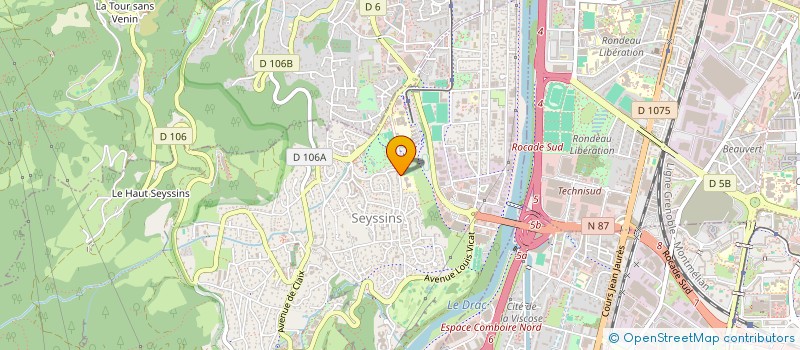 localisation de l'entreprise SCI QUENTIN à SEYSSINS