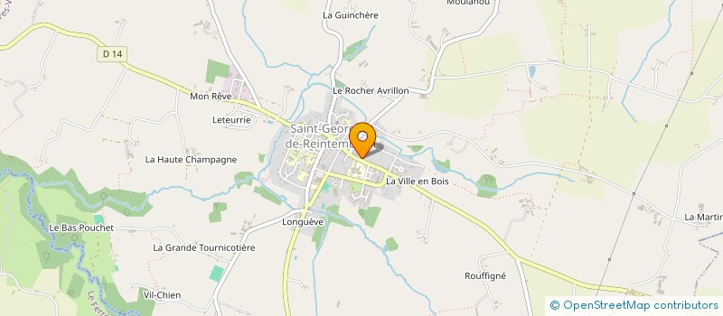 localisation de l'entreprise SCI QUENTIN BLANCHARD  SAINT-GEORGES-DE-REINTEMBAULT