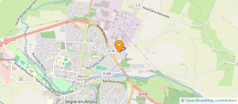 localisation de l'entreprise SCI QUENTIN DYLL à SEGRE-EN-ANJOU BLEU