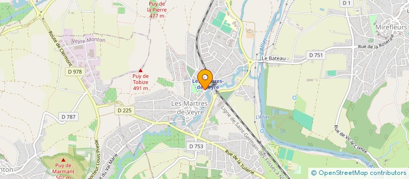 localisation de l'entreprise SCI QUENTIN JAUBERT  LES MARTRES-DE-VEYRE