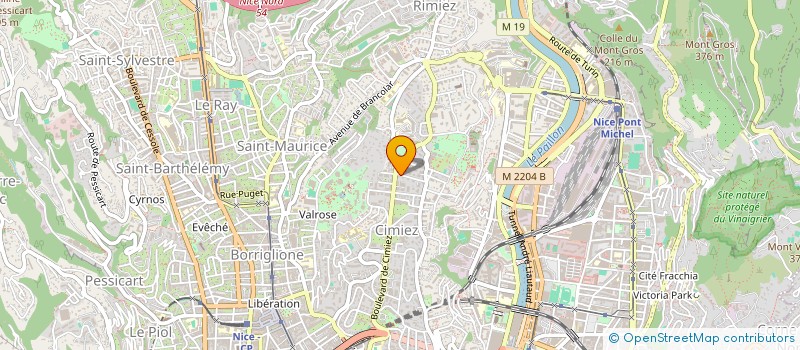 localisation de l'entreprise SCI QUENTINES à NICE
