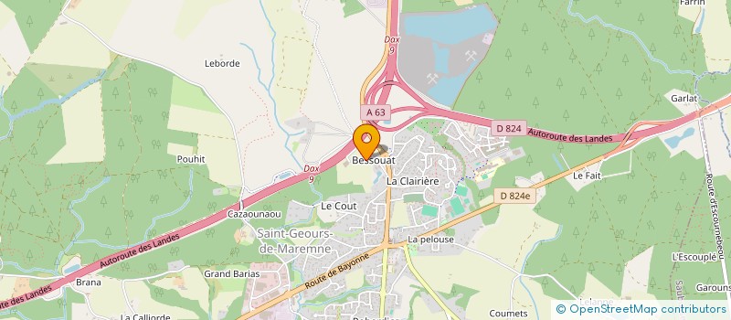 localisation de l'entreprise SCI QUEPOU  BENESSE-MAREMNE