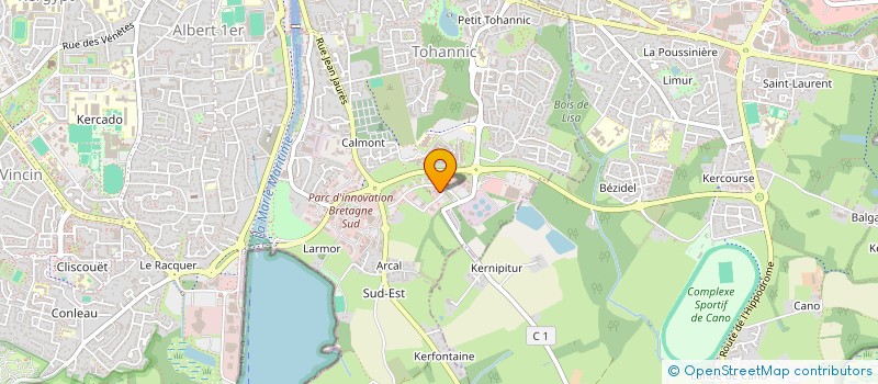 localisation de l'entreprise SCI QUERCUS  VANNES