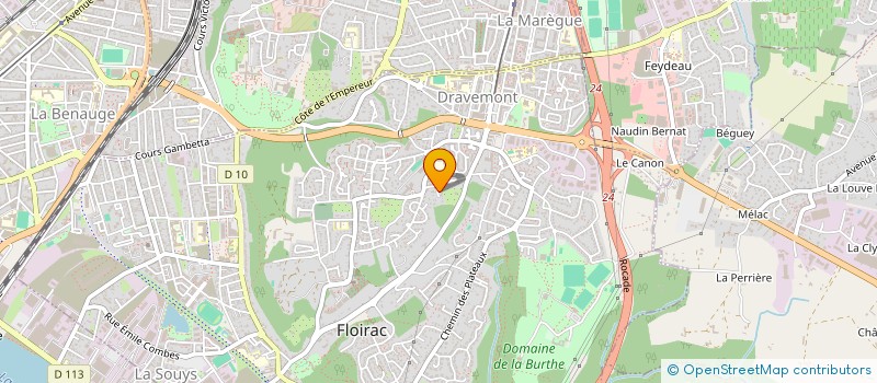 localisation de l'entreprise SCI QUERCUS  FLOIRAC